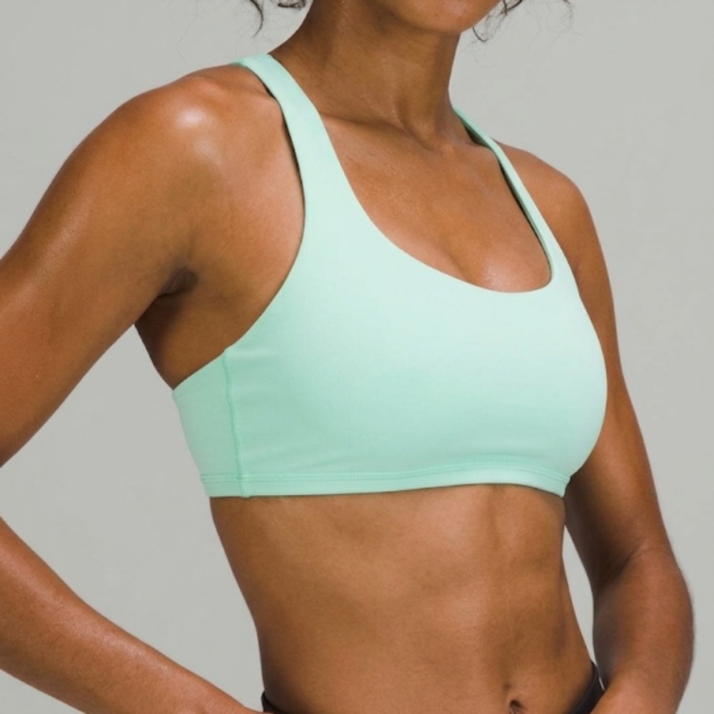Lululemon Free to Be Bra Size 6 Sportsbra Mint Teal Green